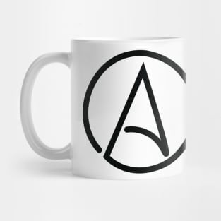 Atheist Symbol T-Shirt Mug